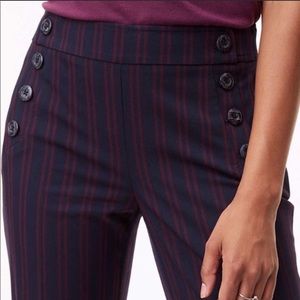 LOFT Marisa Fit Trouser Navy/Red Stripes Highwaist